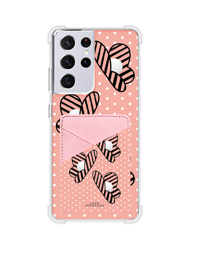 Android Phone Wallet Case - Pink Honey