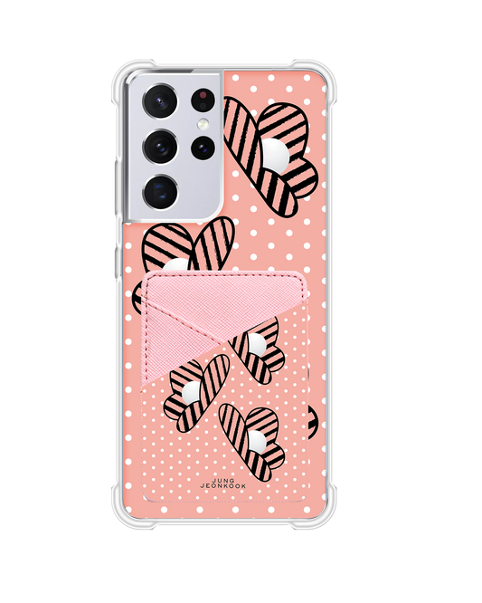 Android Phone Wallet Case - Pink Honey