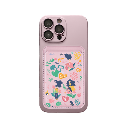 iPhone Magnetic Wallet Silicone Case - Self Love Sticker Pack 2.0