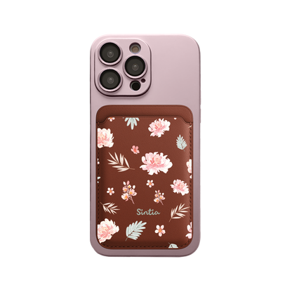 iPhone Magnetic Wallet Silicone Case - Botanical Garden 4.0