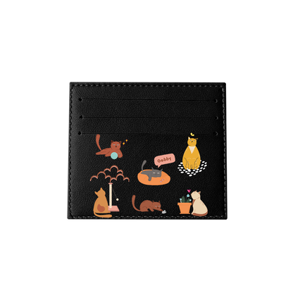 6 Slots Card Holder - Playful Cat 1.0