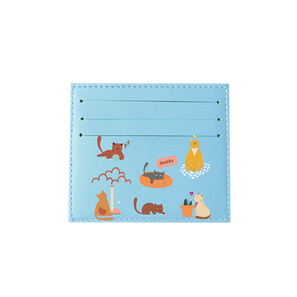 6 Slots Card Holder - Playful Cat 1.0