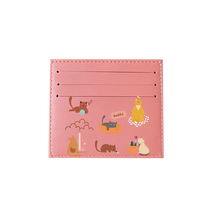 6 Slots Card Holder - Playful Cat 1.0
