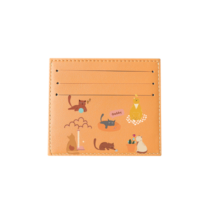 6 Slots Card Holder - Playful Cat 1.0