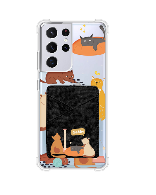 Android Phone Wallet Case - Playful Cat 1.0