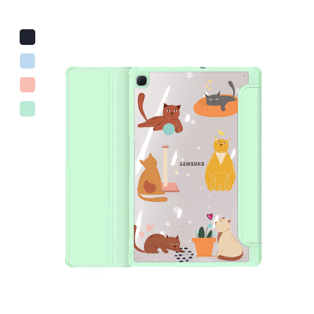 Android Tab Acrylic Flipcover - Playful Cat 1.0