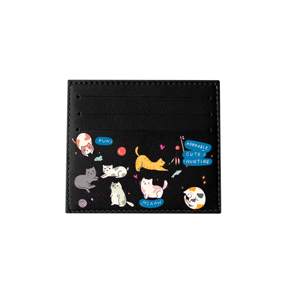 6 Slots Card Holder - Playful Cat 2.0