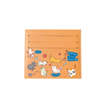 6 Slots Card Holder - Playful Cat 2.0