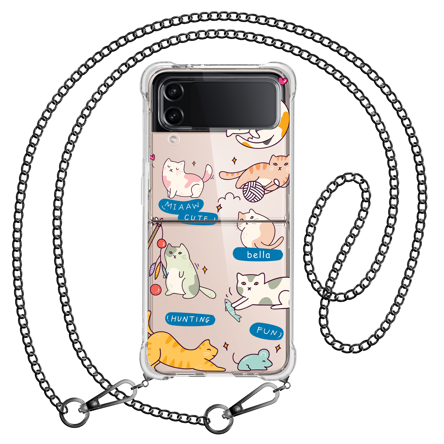Android Flip / Fold Case - Playful Cat 2.0