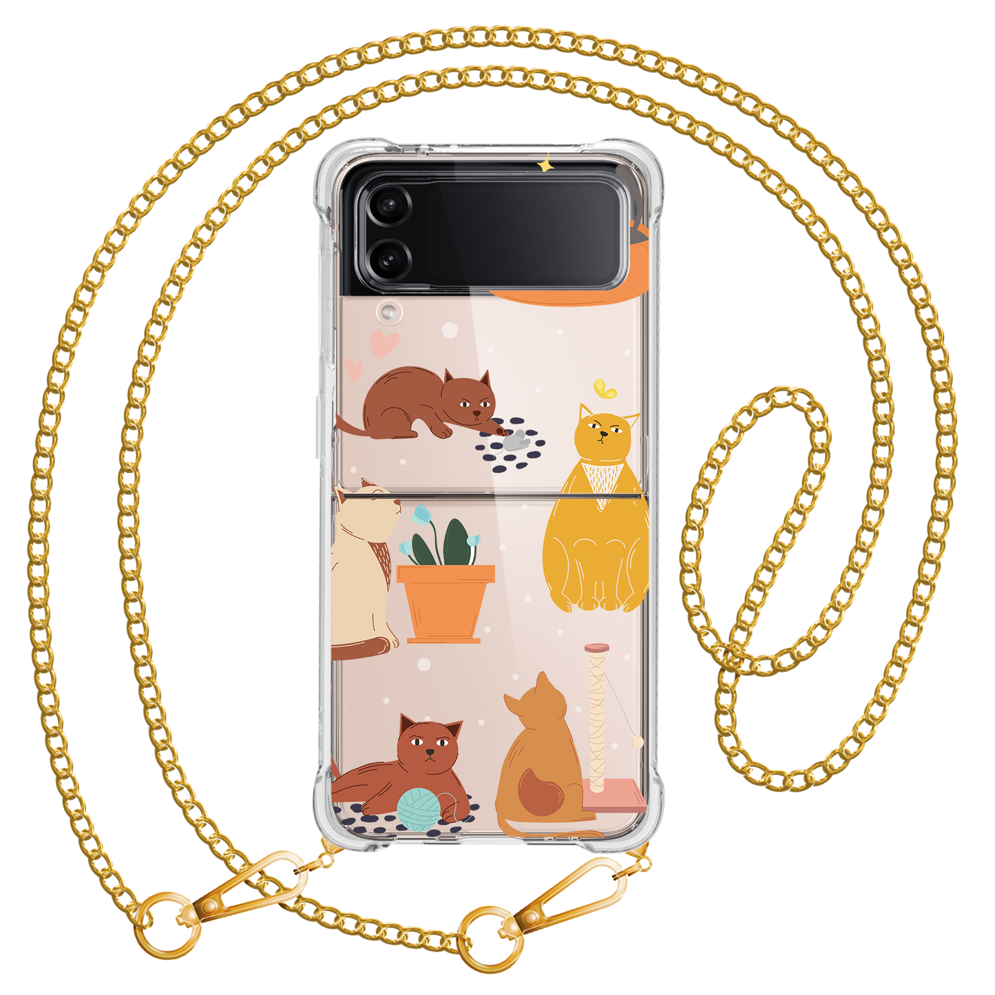 Android Flip / Fold Case - Playful Cat 1.0