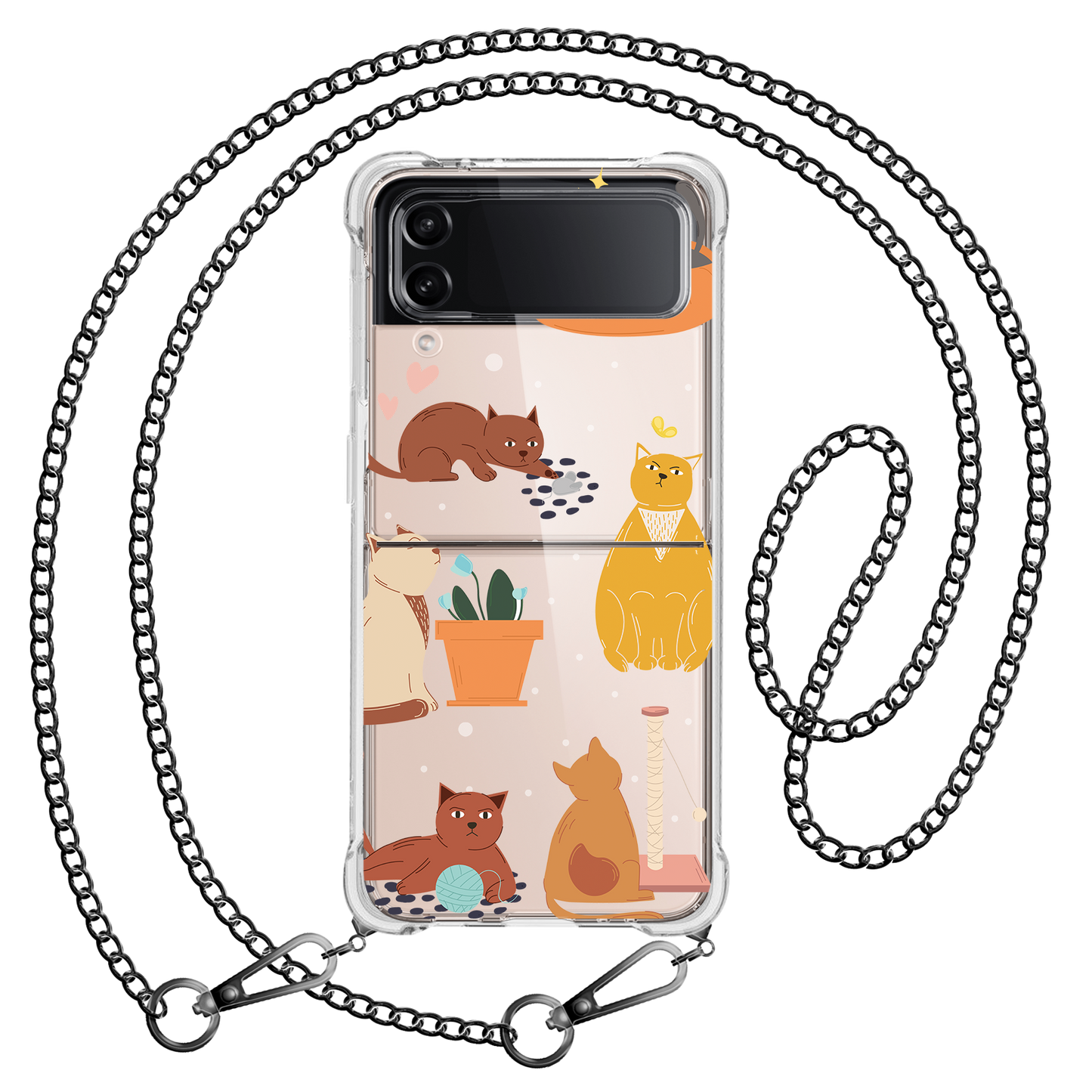 Android Flip / Fold Case - Playful Cat 1.0