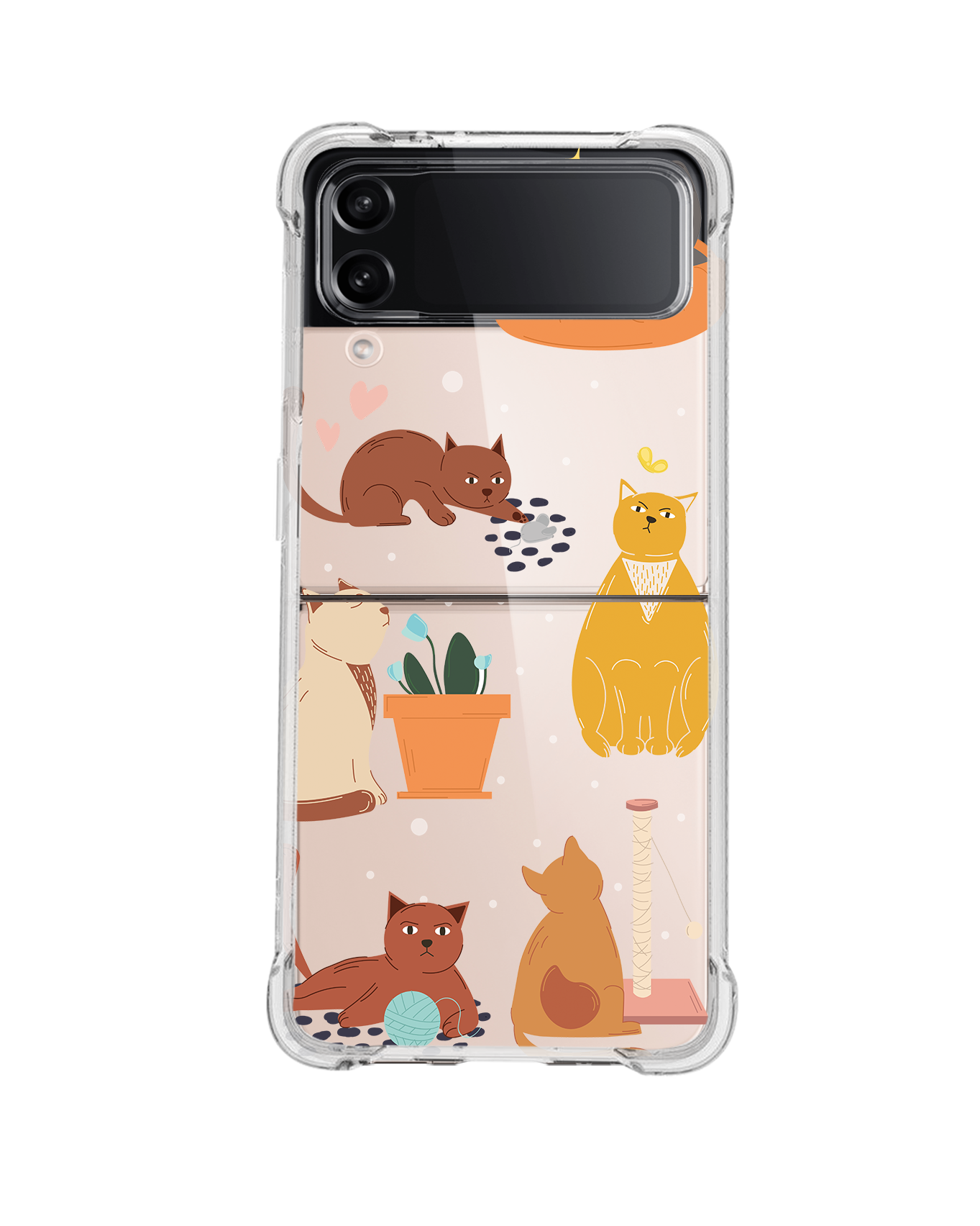 Android Flip / Fold Case - Playful Cat 1.0