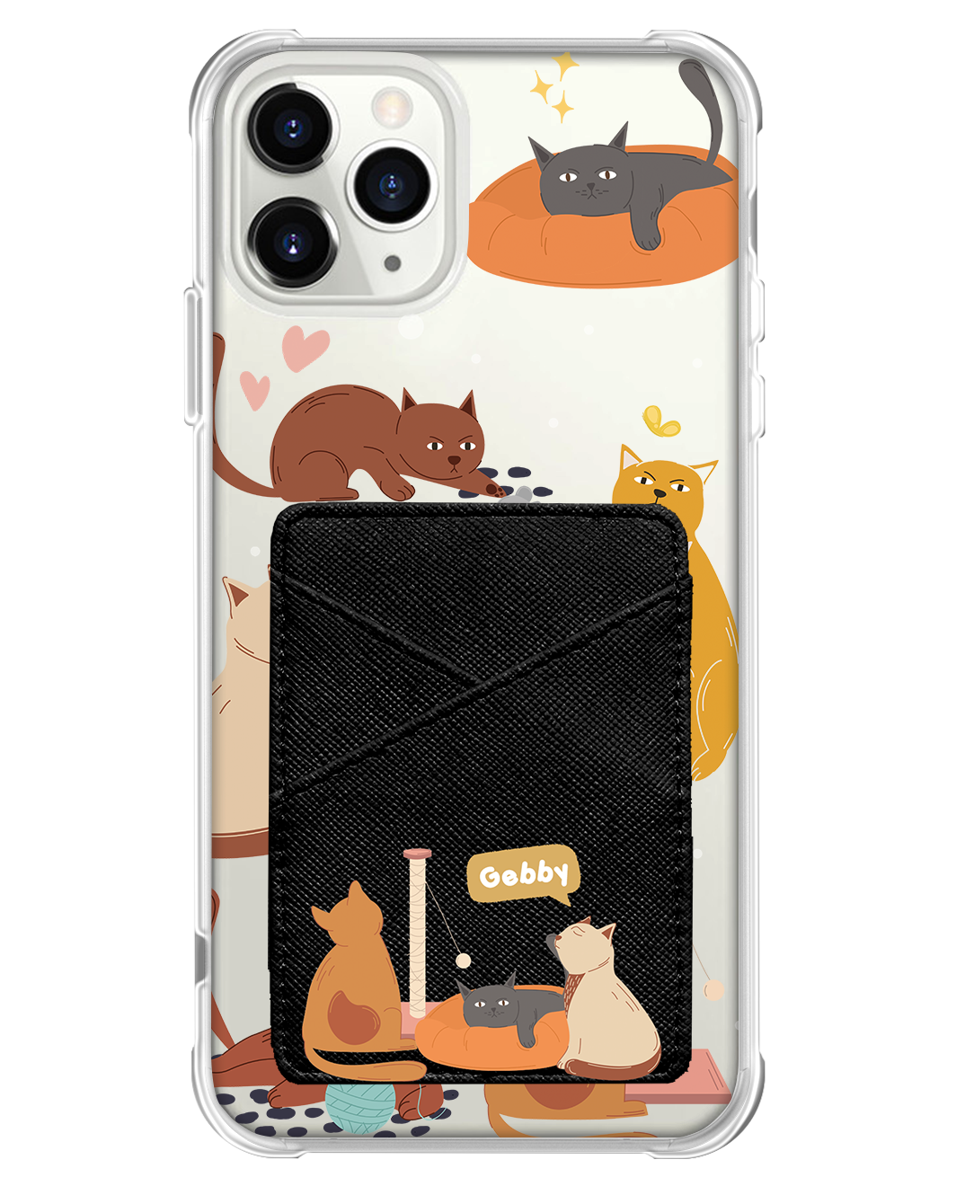 iPhone Phone Wallet Case - Playful Cat 1.0