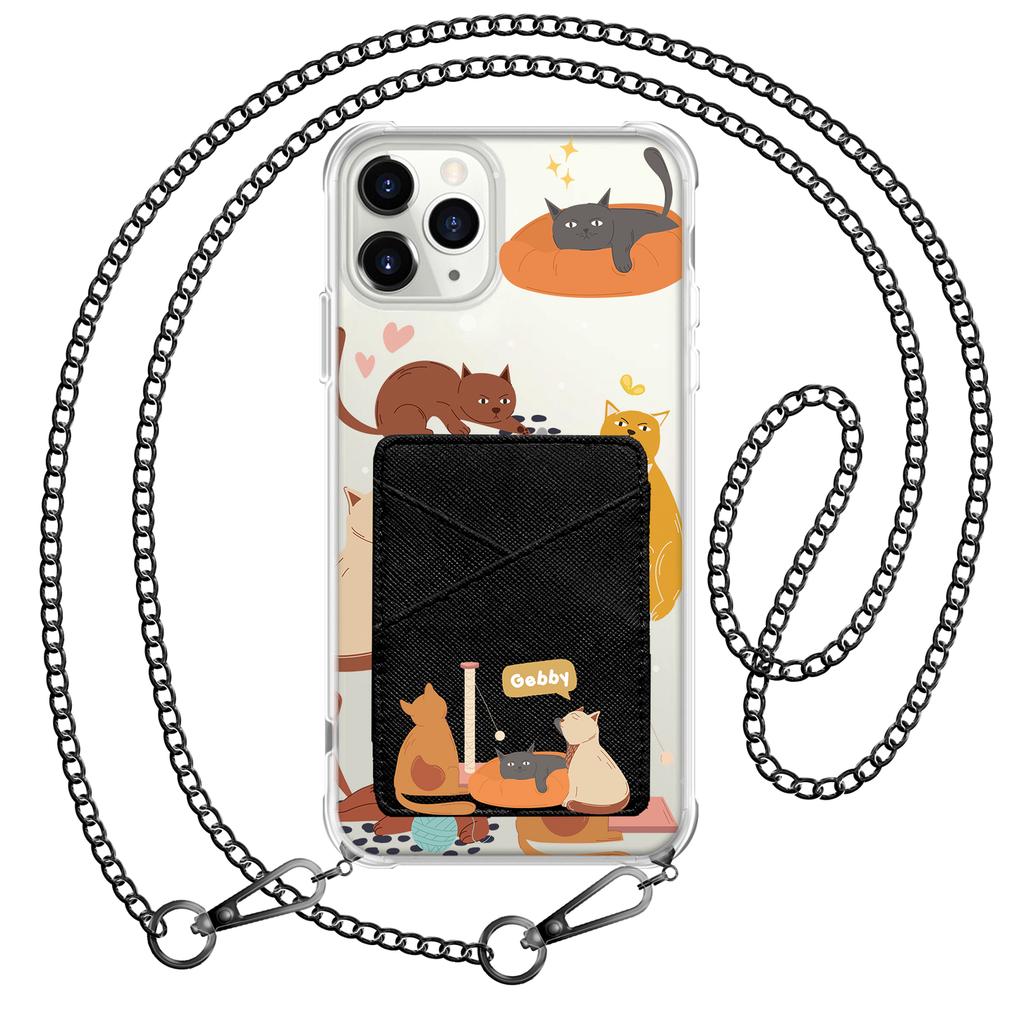 iPhone Phone Wallet Case - Playful Cat 1.0