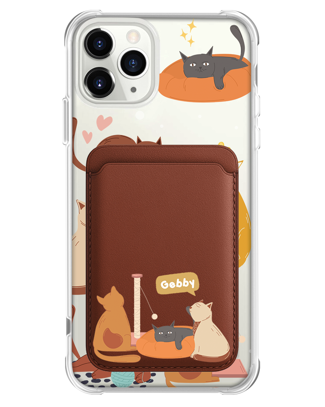 iPhone Magnetic Wallet Case - Playful Cat 1.0