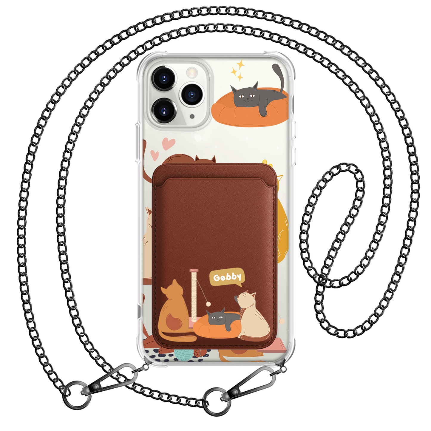 iPhone Magnetic Wallet Case - Playful Cat 1.0