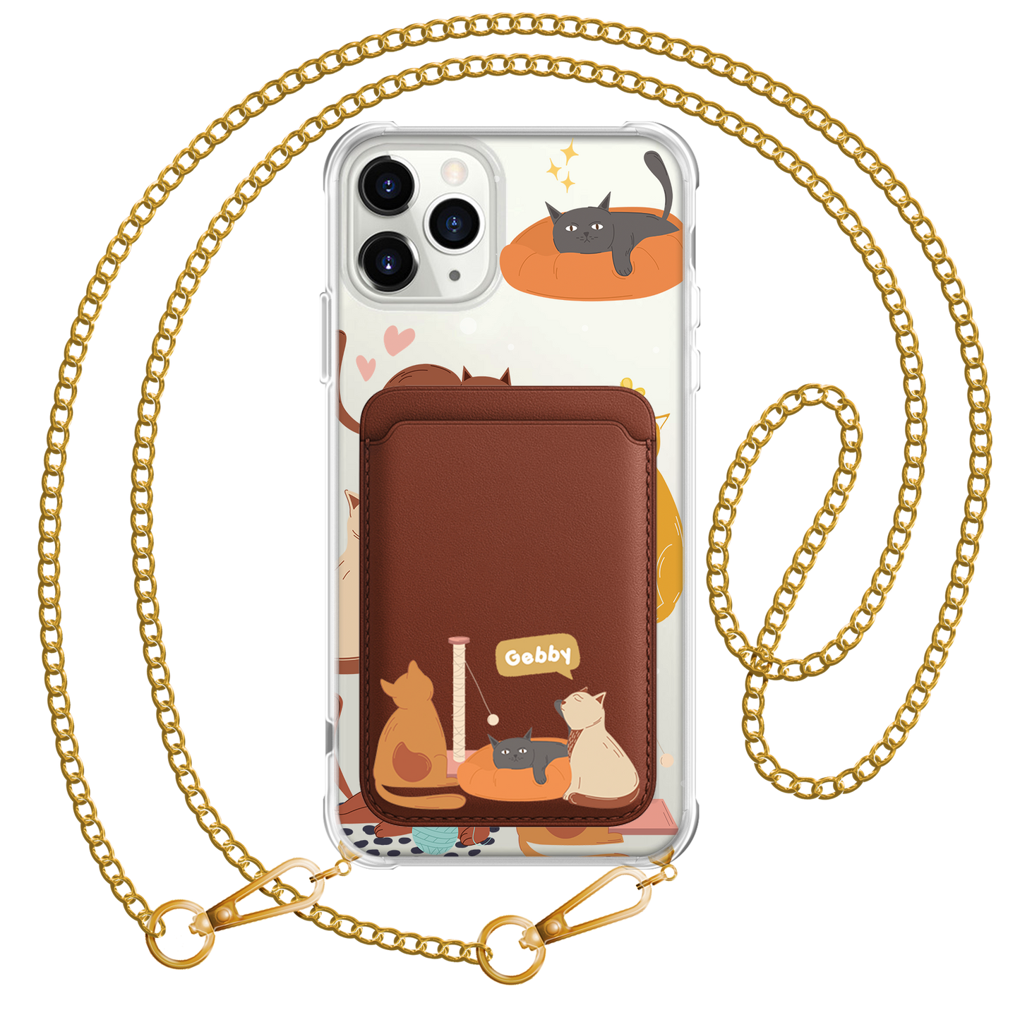 iPhone Magnetic Wallet Case - Playful Cat 1.0