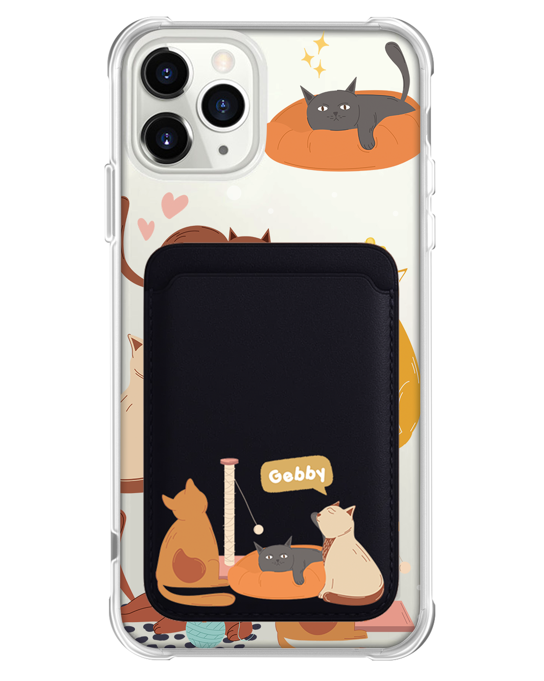 iPhone Magnetic Wallet Case - Playful Cat 1.0