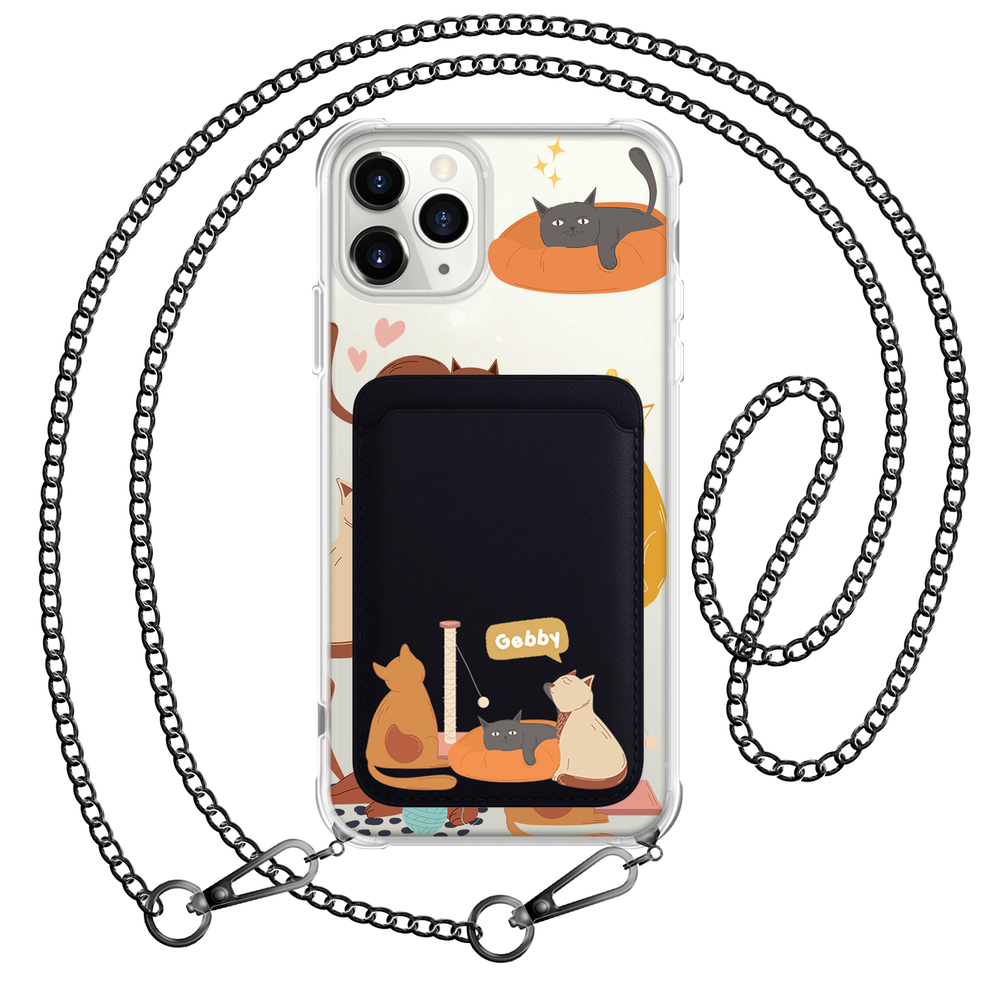 iPhone Magnetic Wallet Case - Playful Cat 1.0