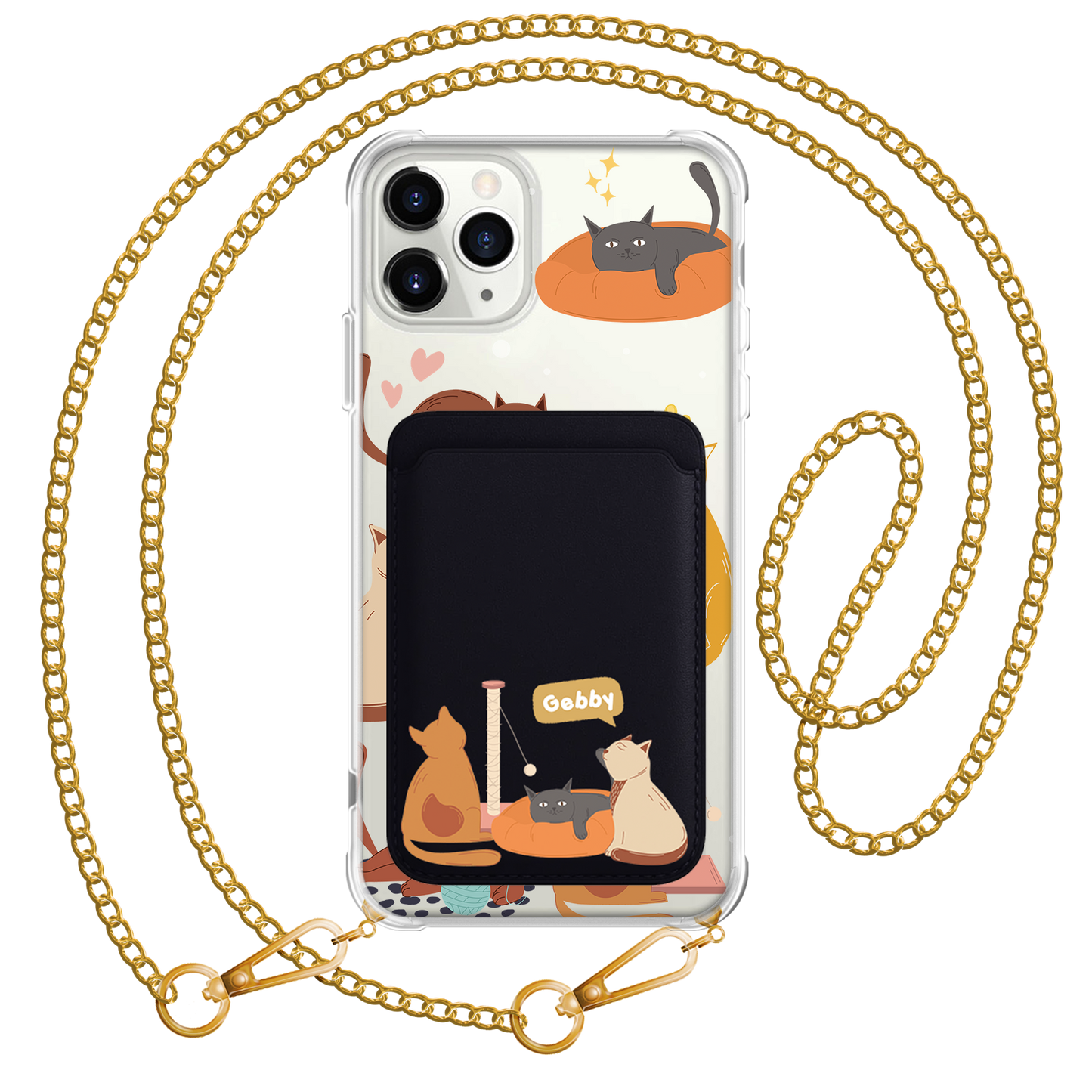 iPhone Magnetic Wallet Case - Playful Cat 1.0