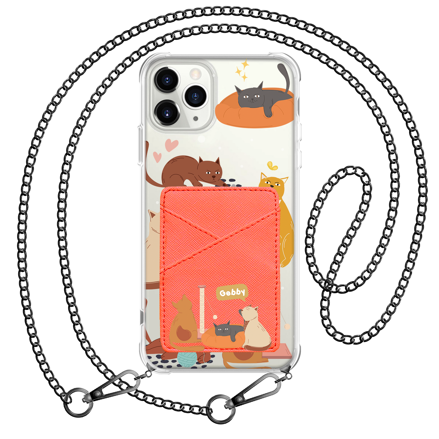 iPhone Phone Wallet Case - Playful Cat 1.0