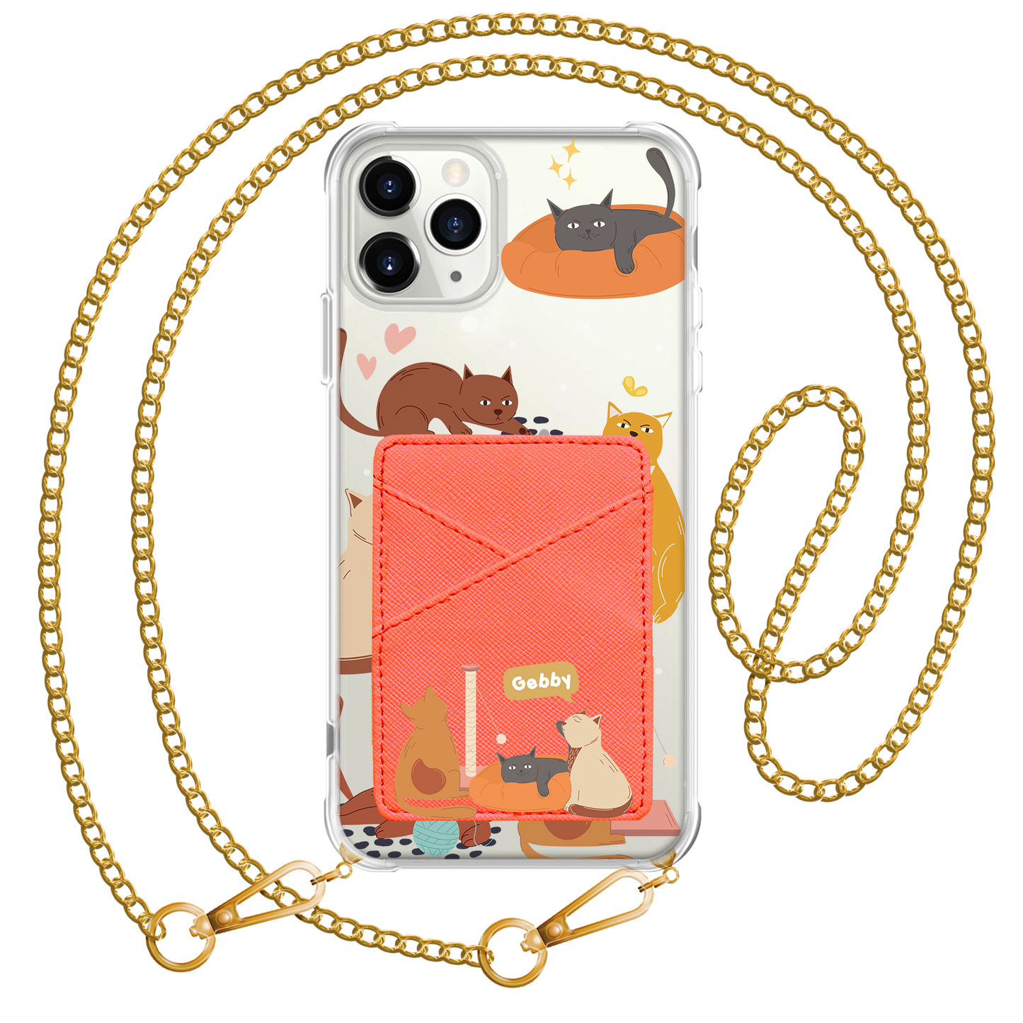 iPhone Phone Wallet Case - Playful Cat 1.0