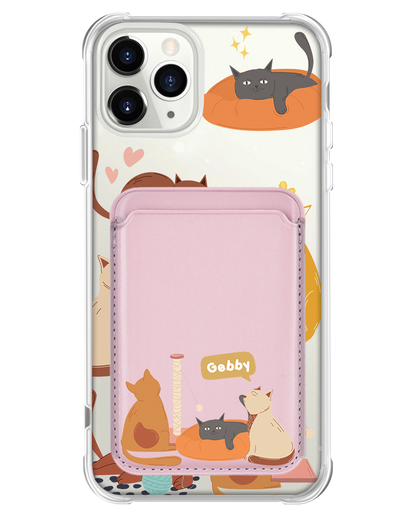 iPhone Magnetic Wallet Case - Playful Cat 1.0