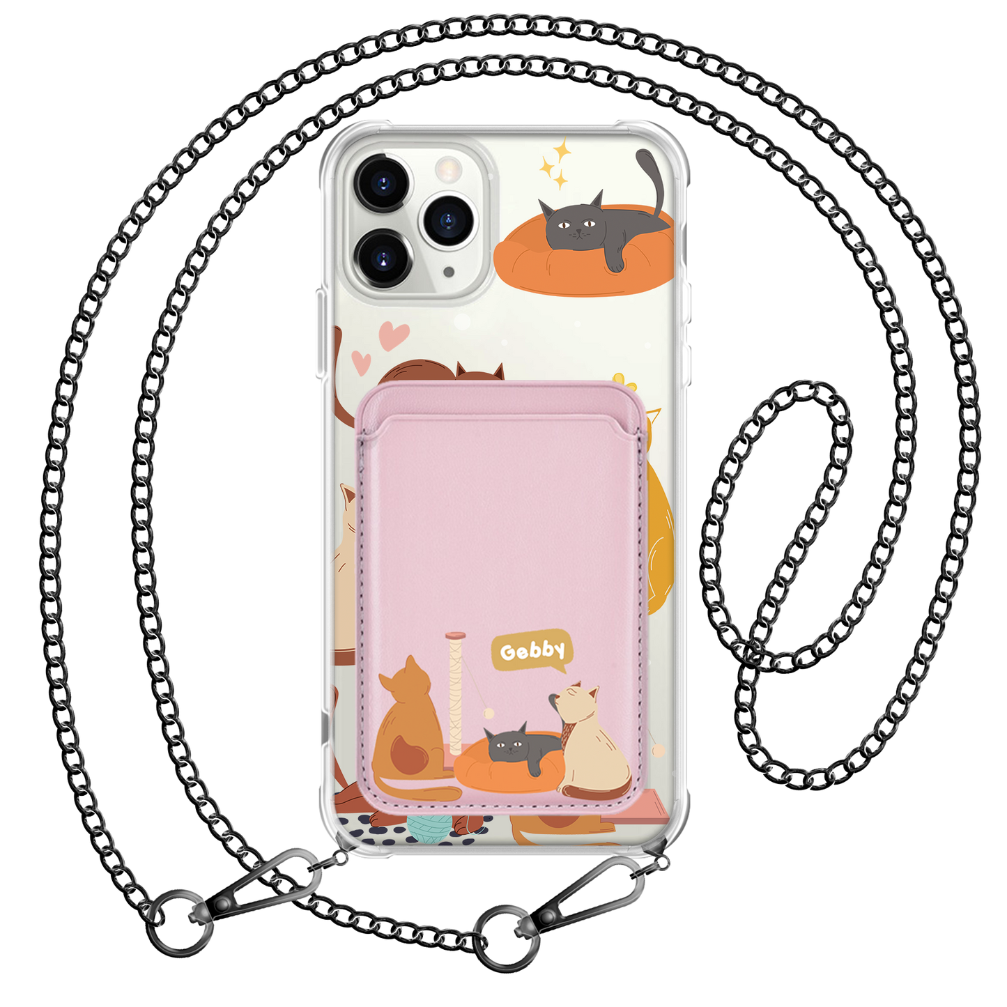 iPhone Magnetic Wallet Case - Playful Cat 1.0