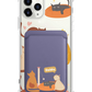 iPhone Magnetic Wallet Case - Playful Cat 1.0