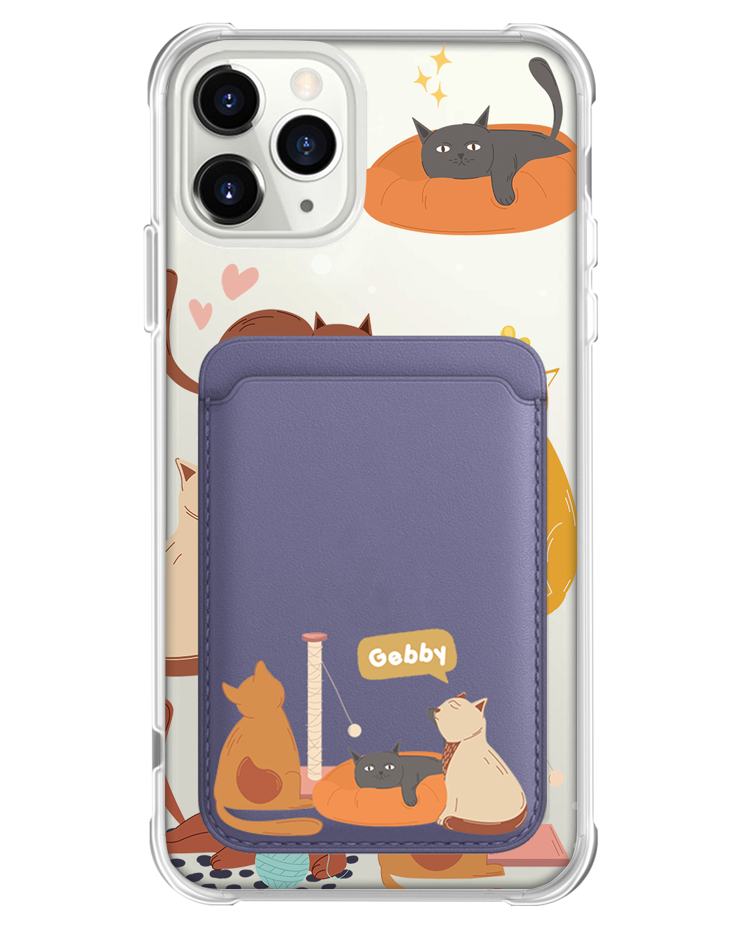 iPhone Magnetic Wallet Case - Playful Cat 1.0