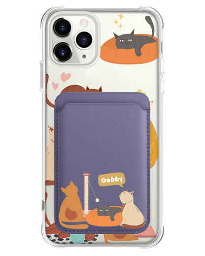 iPhone Magnetic Wallet Case - Playful Cat 1.0