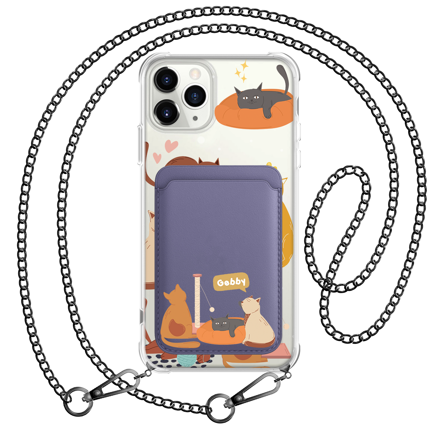 iPhone Magnetic Wallet Case - Playful Cat 1.0