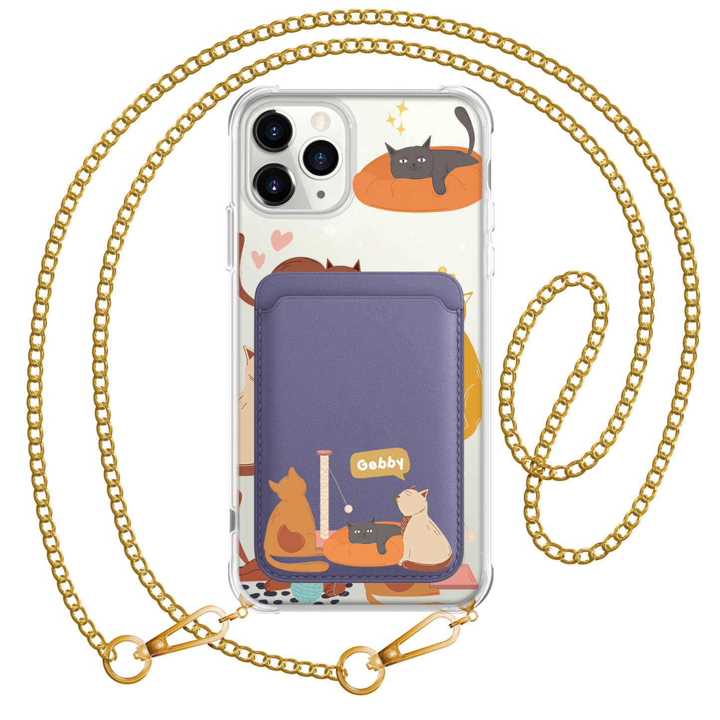 iPhone Magnetic Wallet Case - Playful Cat 1.0