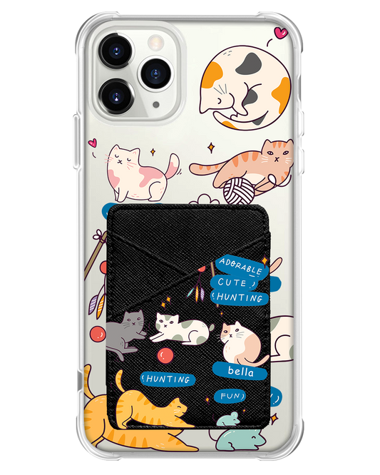 iPhone Phone Wallet Case - Playful Cat 2.0