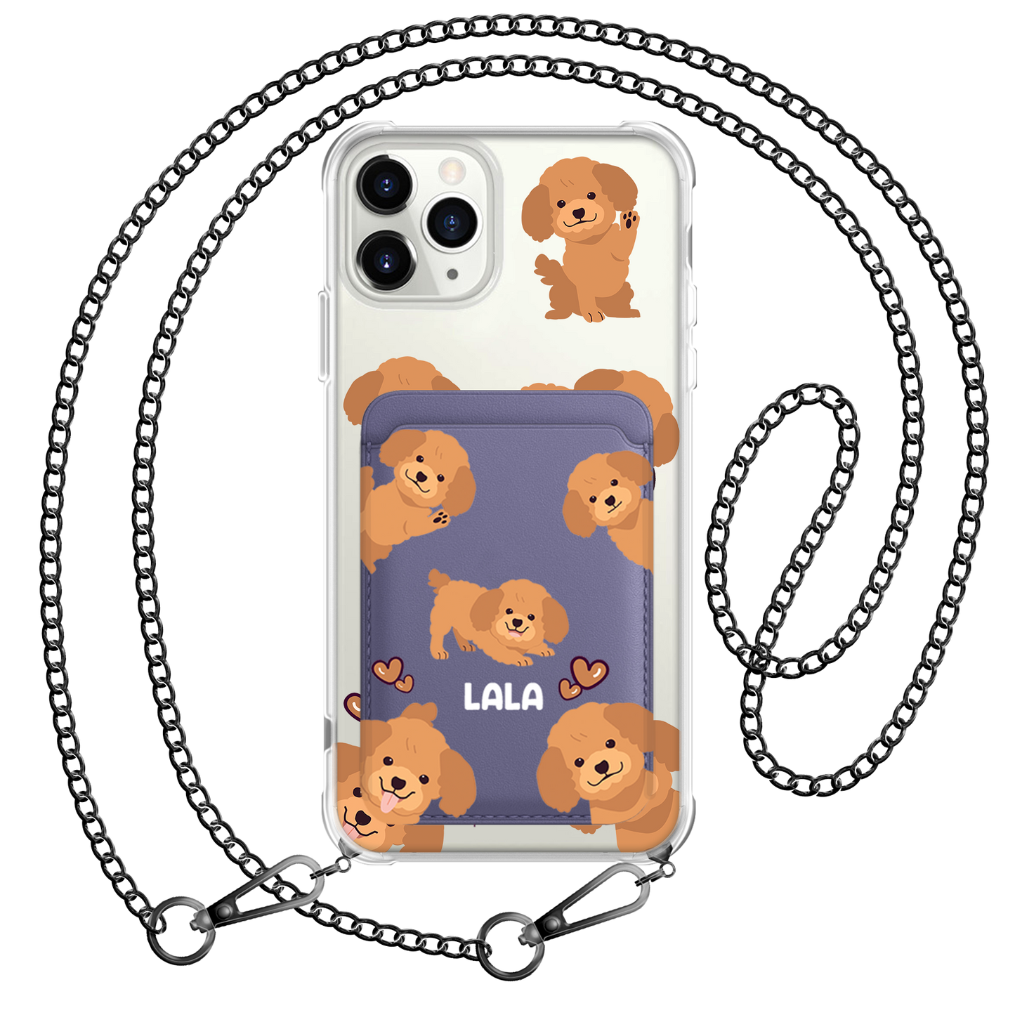 iPhone Magnetic Wallet Case - Poodle Squad 1.0