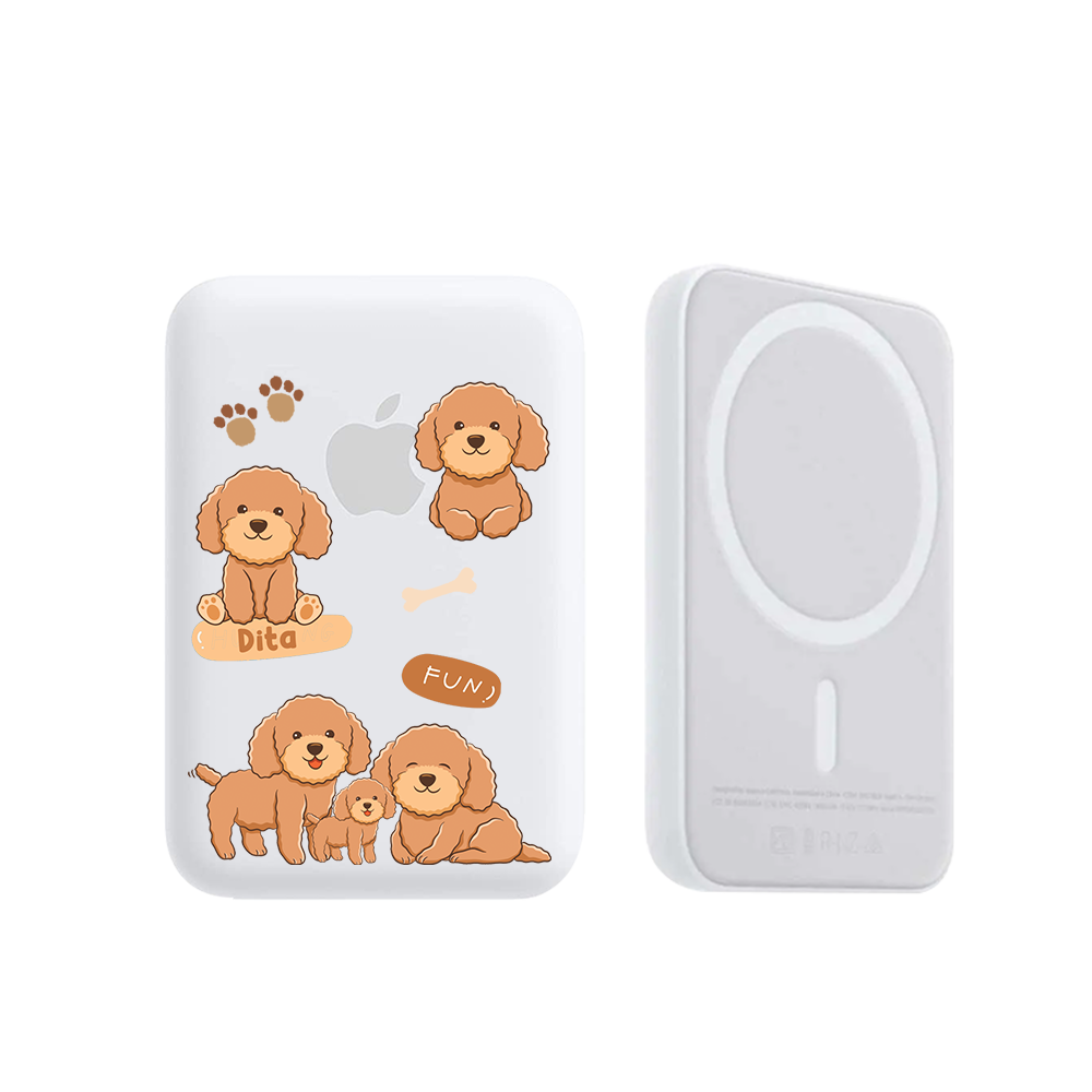 Magnetic Wireless Powerbank - Poodle Squad 4.0