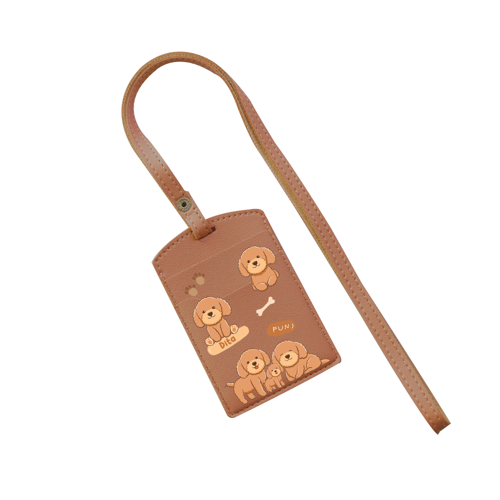 Vegan Leather Lanyard - Poodle Squad 4.0