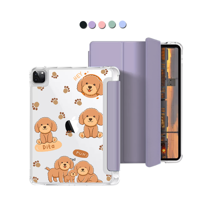 iPad Macaron Flip Cover - Poodle Squad 4.0