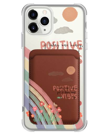 iPhone Magnetic Wallet Case - Positive Vibes