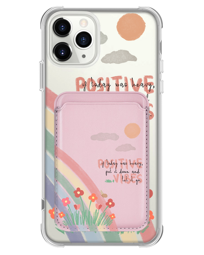 iPhone Magnetic Wallet Case - Positive Vibes