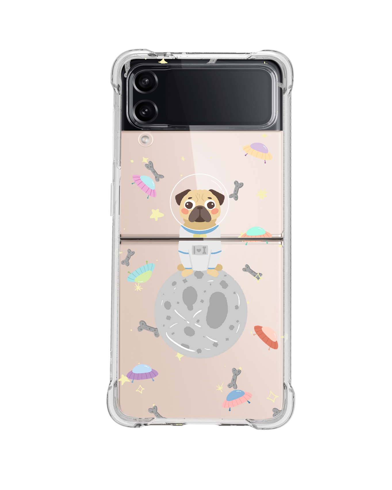 Android Flip / Fold Case - Pugstronaut