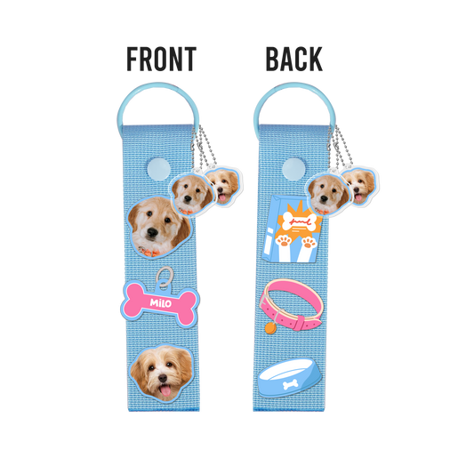 Patch Keychain - Pet Grid Puppy Sweet Treats