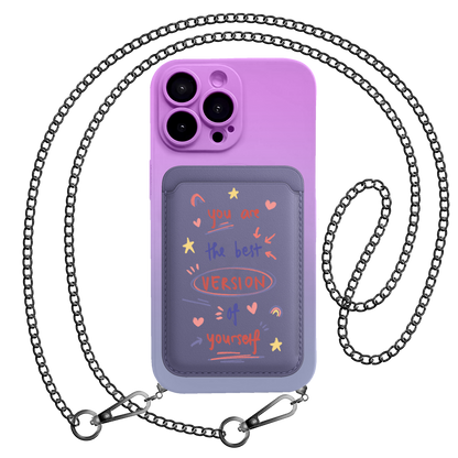 iPhone Magnetic Wallet Silicone Case - Love Yourself