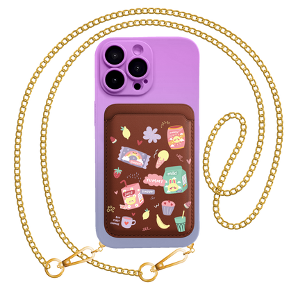 iPhone Magnetic Wallet Silicone Case - Sweet Yummy