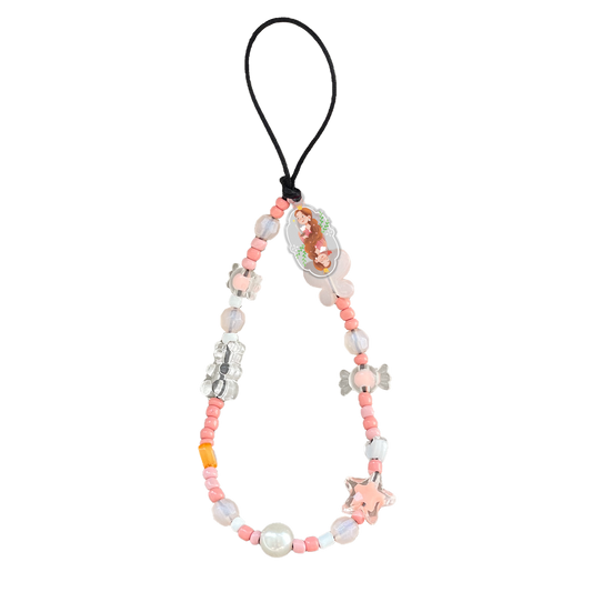 Beaded Strap with Acrylic Charm - Queen