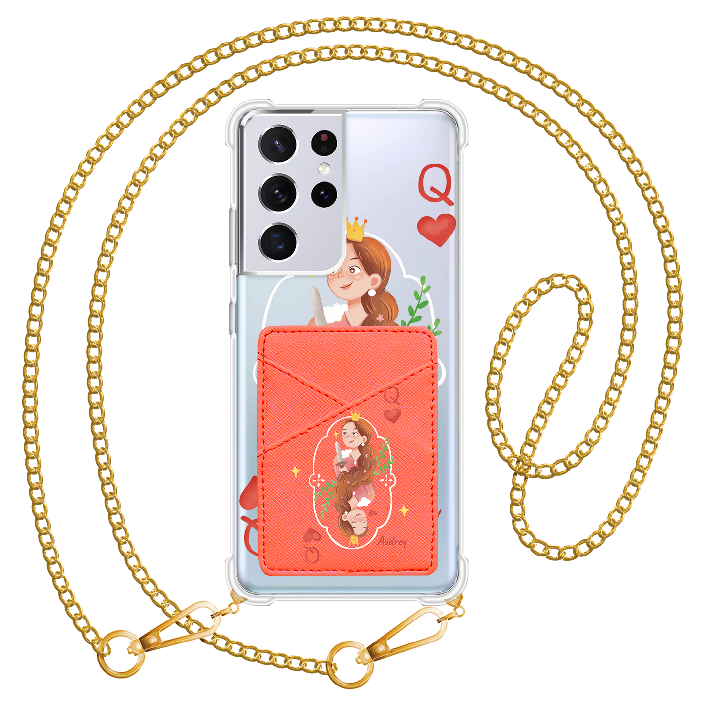 Android Phone Wallet Case - Queen (Couple Case)