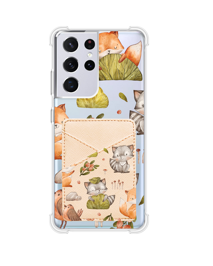 Android Phone Wallet Case - Racoon and Friends