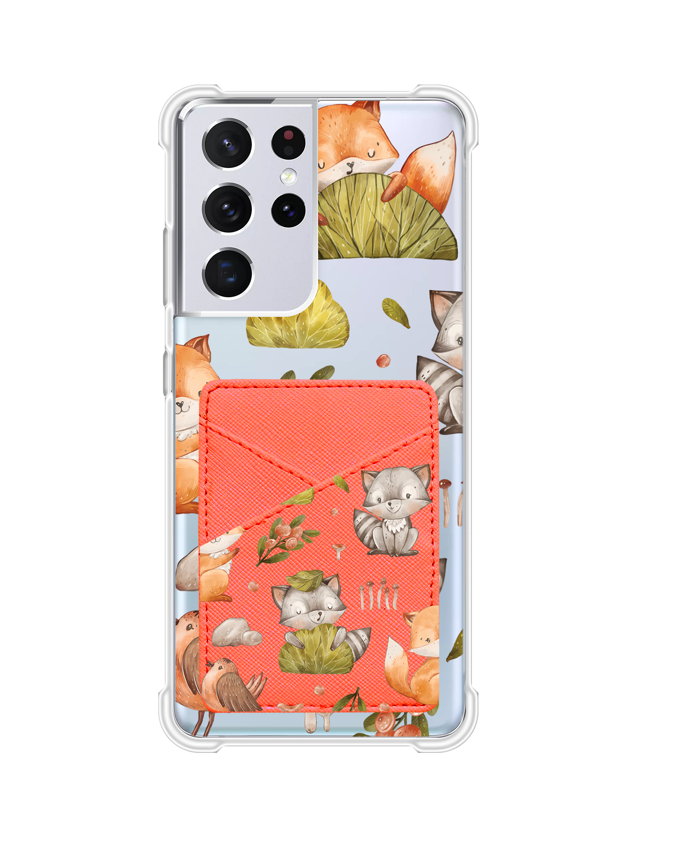 Android Phone Wallet Case - Racoon and Friends