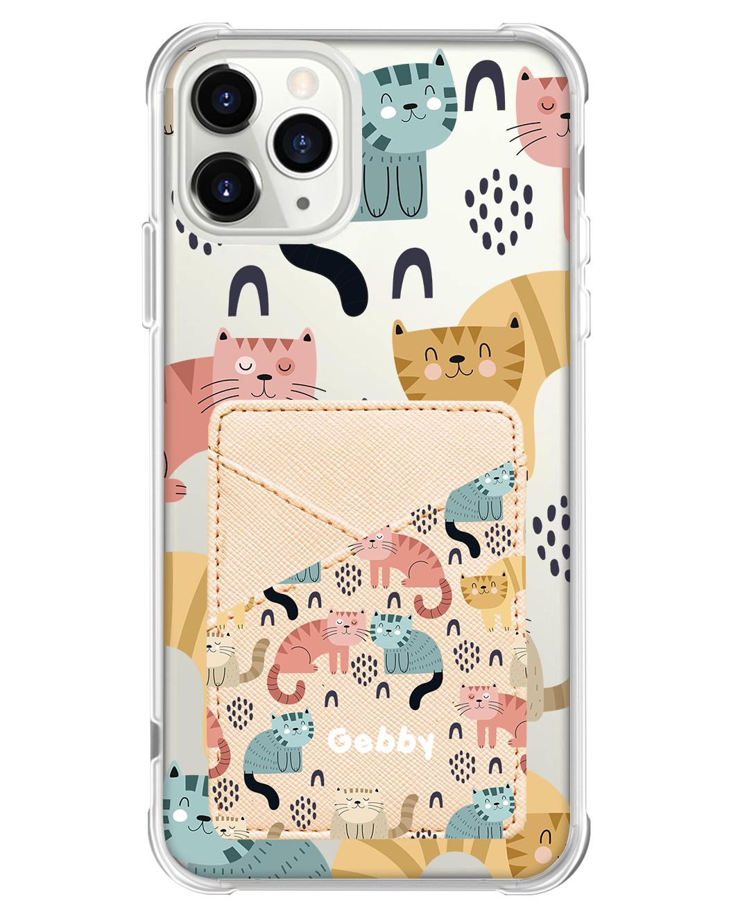 iPhone Phone Wallet Case - Rainbow Meow 1.0