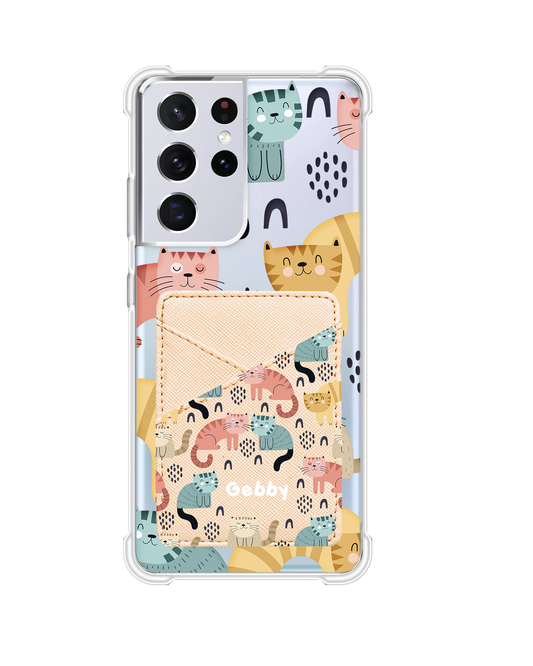 Android Phone Wallet Case - Rainbow Meow 1.0